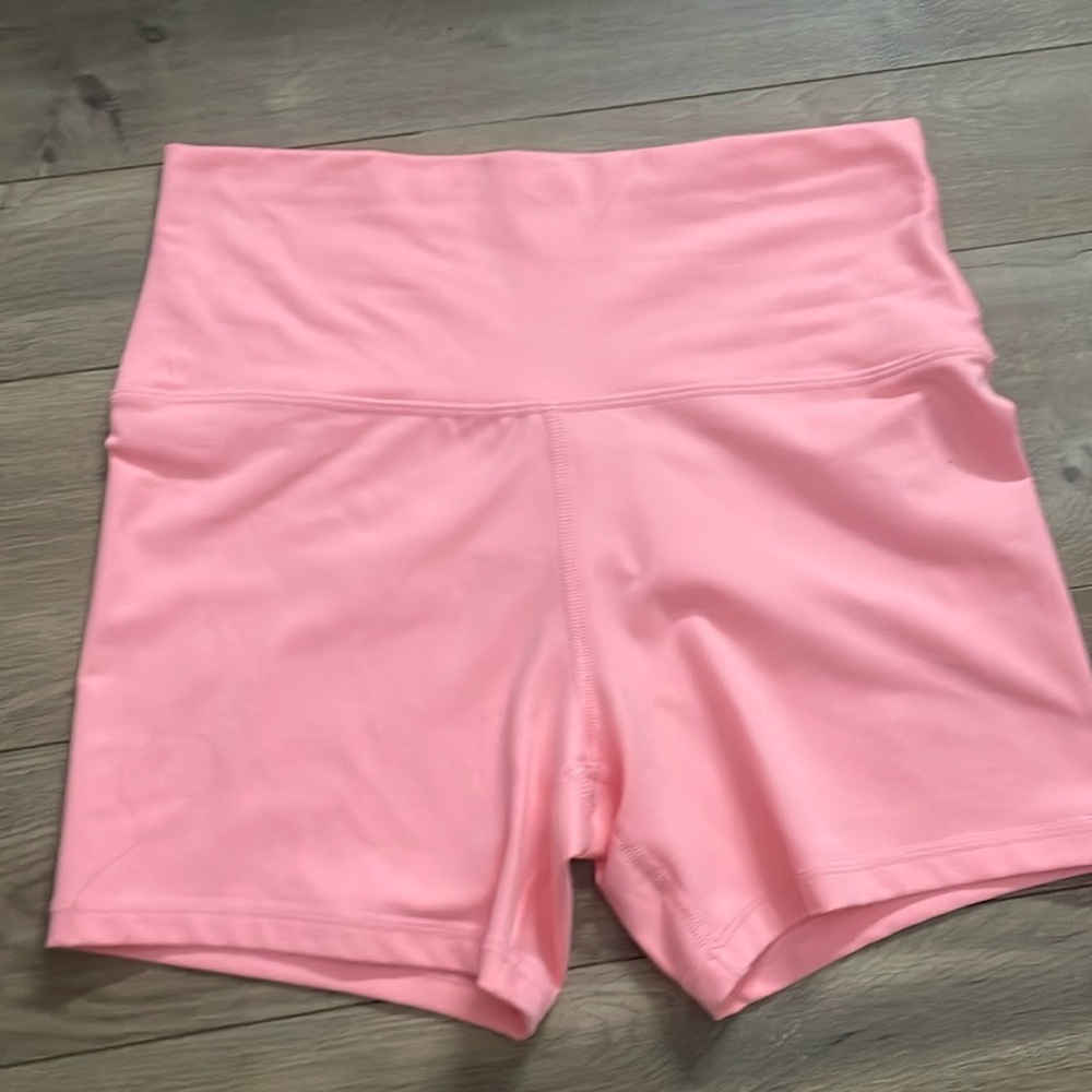 pink biker aerie shorts